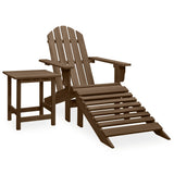 Garden Chair Brown Solid fir wood Large Detachable 315931