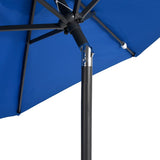 Garden Parasol with Steel Pole Azure Blue 225x225x212 cm 4005065