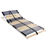Slatted Bed Base Brown 70 x 190 cm Solid Beech Wood 42015256