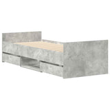 Bed Frame without Mattress Concrete Grey 100x200 cm 3203799