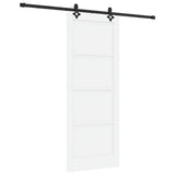 Sliding Door ORKDAL White 83 x 211 cm Solid Pine Wood 3333647