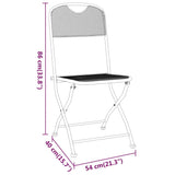 Folding Chairs 2 pcs Expanded Metal Mesh Anthracite 317338
