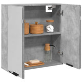 Bathroom Mirror Cabinet Concrete Grey 64x20x66.5 cm Engineered Wood 856939