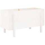 Garden Raised Bed White 101x50x57 cm Solid Wood Pine 825213