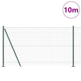Welded Wire Fence with Concrete Base 10 x 1.2 m 3350805