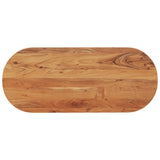 Table Top 100x40x3.8 cm Oval Solid Wood Acacia 370094