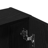 Mirror Cabinet Black Oak 64 x 20 x 67 cm Engineered Wood 862096