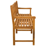 Outdoor Bench Natural 180 x 55.5 x 90 cm Solid Acacia Wood 42028084