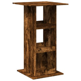 Bar Table with Storage Smoked Oak 60x60x102 cm Engineered Wood 854332