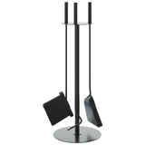 4 Piece Fireplace Tool Set 22x59 cm Steel 156375