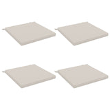 4-Piece Seat Cushions SOEST 4 pcs 100% Polyester White 944824