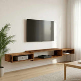Wall-mounted TV Cabinet Wall-Mounted Old Wood 220 x 28 x 21 cm 8006019