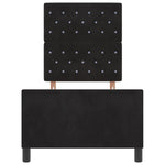 ZNTS Bed Frame Black 80x200 cm Velvet 3344839