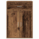 Sideboard with Drawer Old Wood 60 x 30 x 84 cm Engineered Wood 871425