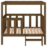 Dog Bed Honey Brown 105.5 x 83.5 x 100 cm Solid Wood Pine 822390