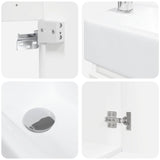Bathroom Vanity Unit with Tap White 45.5 x 22.5 x 84 cm 889461