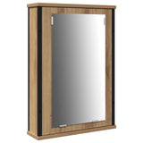 Bathroom Vanity Units with Shelf 3 pcs Brown Engineered wood 3334392