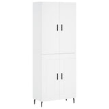 Highboard White 69.5x34x180 cm Engineered Wood 3195803