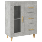 Sideboard Concrete Grey 69,5x34x90 cm Engineered Wood 812208