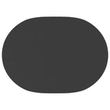Table Cloth 5 pcs Oval Dark Grey 130 x 220 cm Polyester 42040275