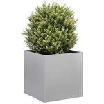 ZNTS Planter 40x40x40 cm Galvanised Steel 860666