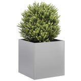 ZNTS Planter 40x40x40 cm Galvanised Steel 860666