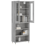 Highboard Grey Sonoma 69.5x34x180 cm Engineered Wood 3198711