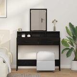 Dressing Table Black Oak 100 x 41 x 140 cm Engineered Wood 865146