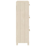 Shoe Cabinet HAMAR Honey Brown 59.5x35x117 cm Solid Wood Pine 340512