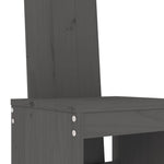 3 Piece Garden Bar Set Grey Solid Wood Pine 3157765