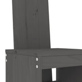 3 Piece Garden Bar Set Grey Solid Wood Pine 3157765