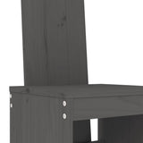 3 Piece Garden Bar Set Grey Solid Wood Pine 3157765