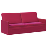 Sofa Set 2 pcs Wine Red Velvet 3433221