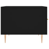 Coffee Table Black 50x50x40 cm Engineered Wood 829366