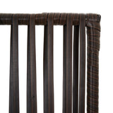 Room Divider 6 Panels Brown Poly Rattan 365401