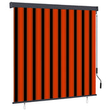 Outdoor Roller Blind 160x250 cm Orange and Brown 145978