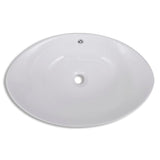 Luxury Ceramic Basin Oval with Overflow 59 x 38,5 cm 140679