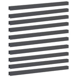 Garden Cover Profile 10 pcs 100 x 5 x 5 cm Steel Anthracite 8012997