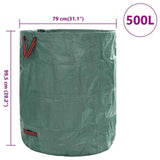 Garden Waste Bags 12 pcs Green 79 x 79 x 99.5 cm Polypropylene 42008108