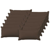 Cushion with Pillow HOUTEN 12 pcs Taupe Faux Linen 933816