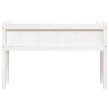 Garden Planter with Legs White 110x31x70 cm Solid Wood Pine 837566