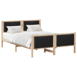 Bed Frame with Headboard Black 160 x 200 cm Fabric 3394255
