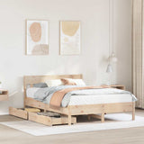 Bed Frame without Mattress 120x190 cm Small Double Solid Wood Pine 3301884