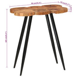 Log Bar Table 90x54x105 cm Solid Wood Acacia 351786