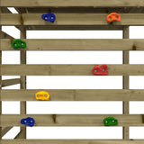 Playhouse with Climbing Wall Impregnated Wood Pine 3156921
