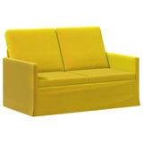Sofa Set 2 pcs Yellow Velvet 3433197