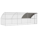 Chicken Cage 3 pcs Silver 600 x 200 x 200 cm Steel and PE 3368323