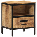 ZNTS Bedside Cabinet 40x35x50 cm Solid Wood Mango 358912