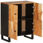 Sideboard with 4 Doors 60x33x75 cm Solid Wood Acacia 352918