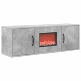 Electric Fireplace Concrete 110 x 30 x 36.5 cm Engineered wood 8021026